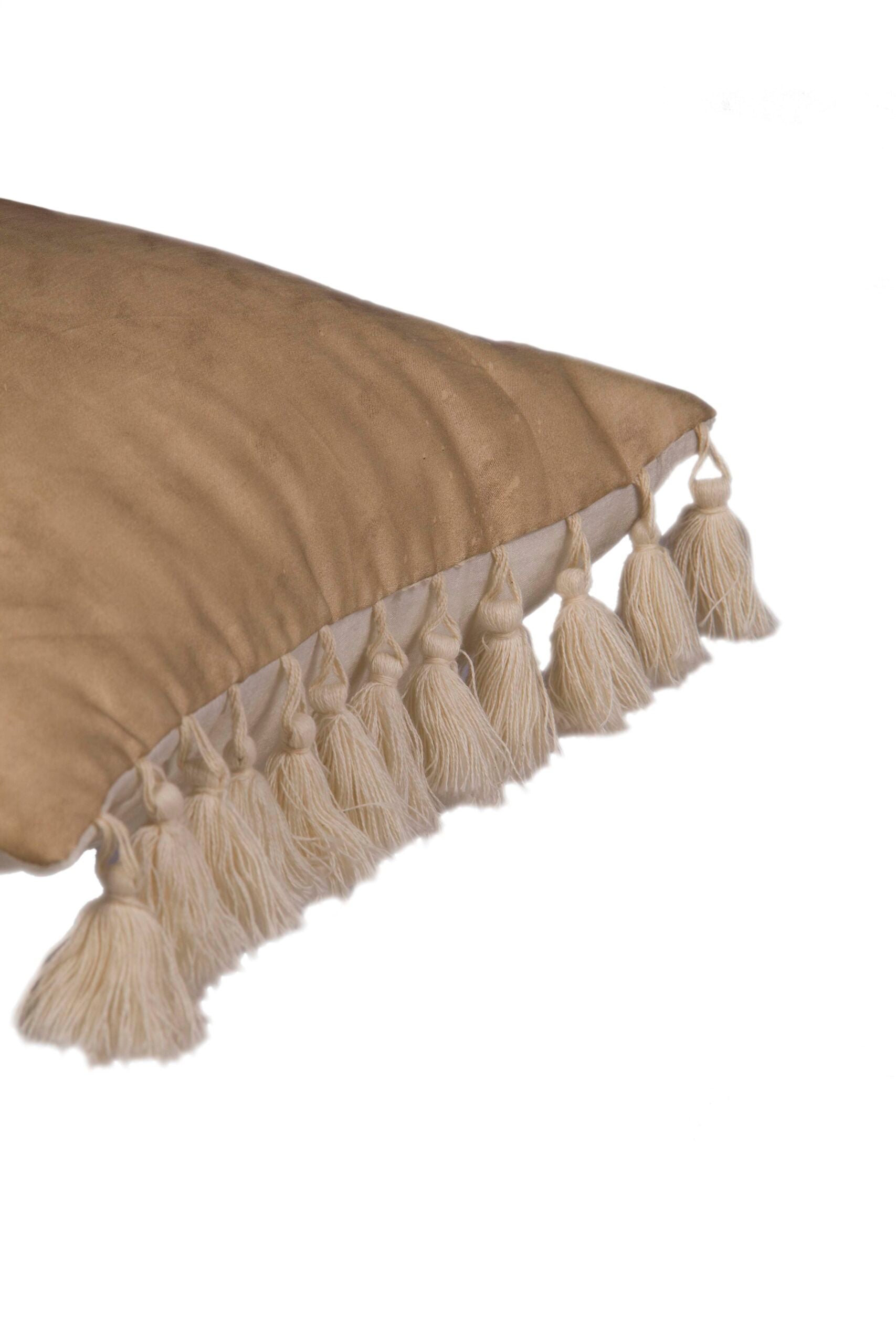 Gold Marble Tassel cushion