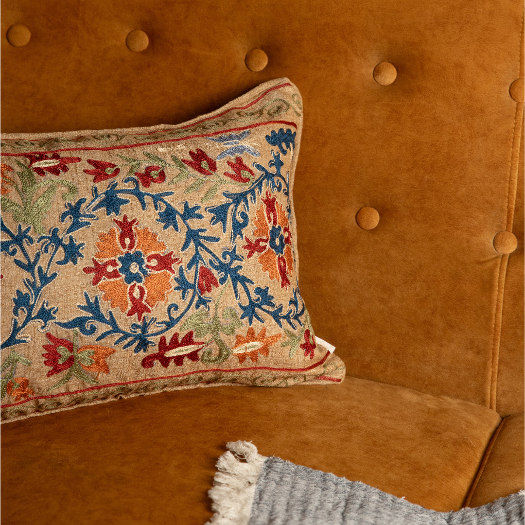 Elowen Embroidered Cushion Cover