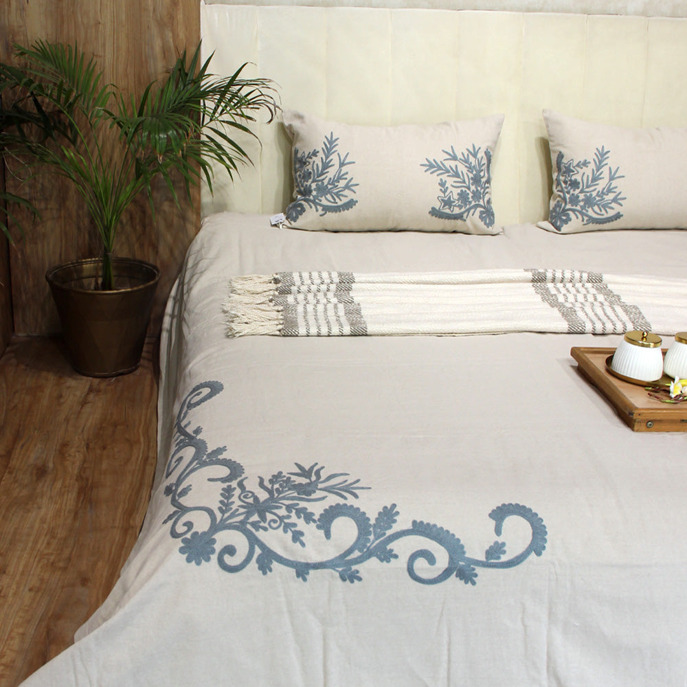 Beige Aari Bedding (Set of 3)