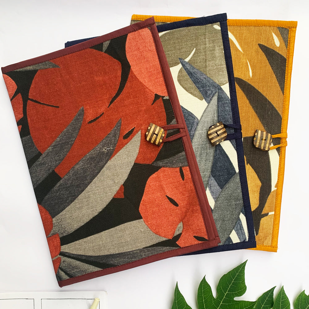 Indigo Jute file cover (A4 Size)