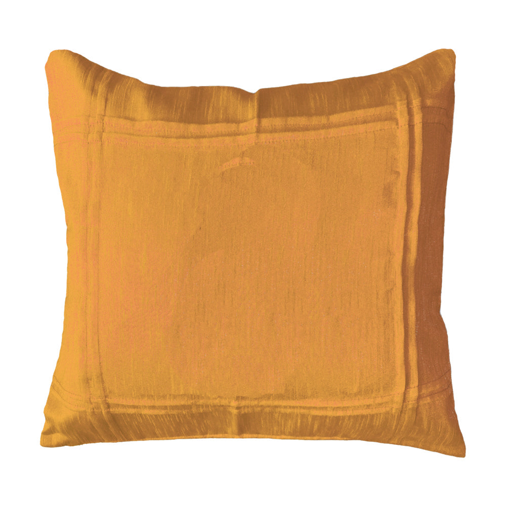 Ochre Basic Pleated Cushion Cover