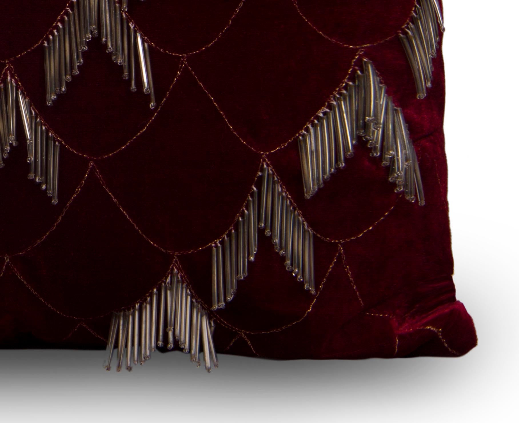 Vine fringe cushion cover