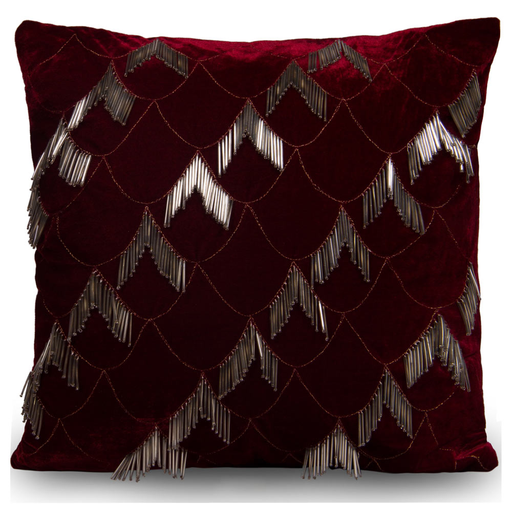 Vine fringe cushion cover
