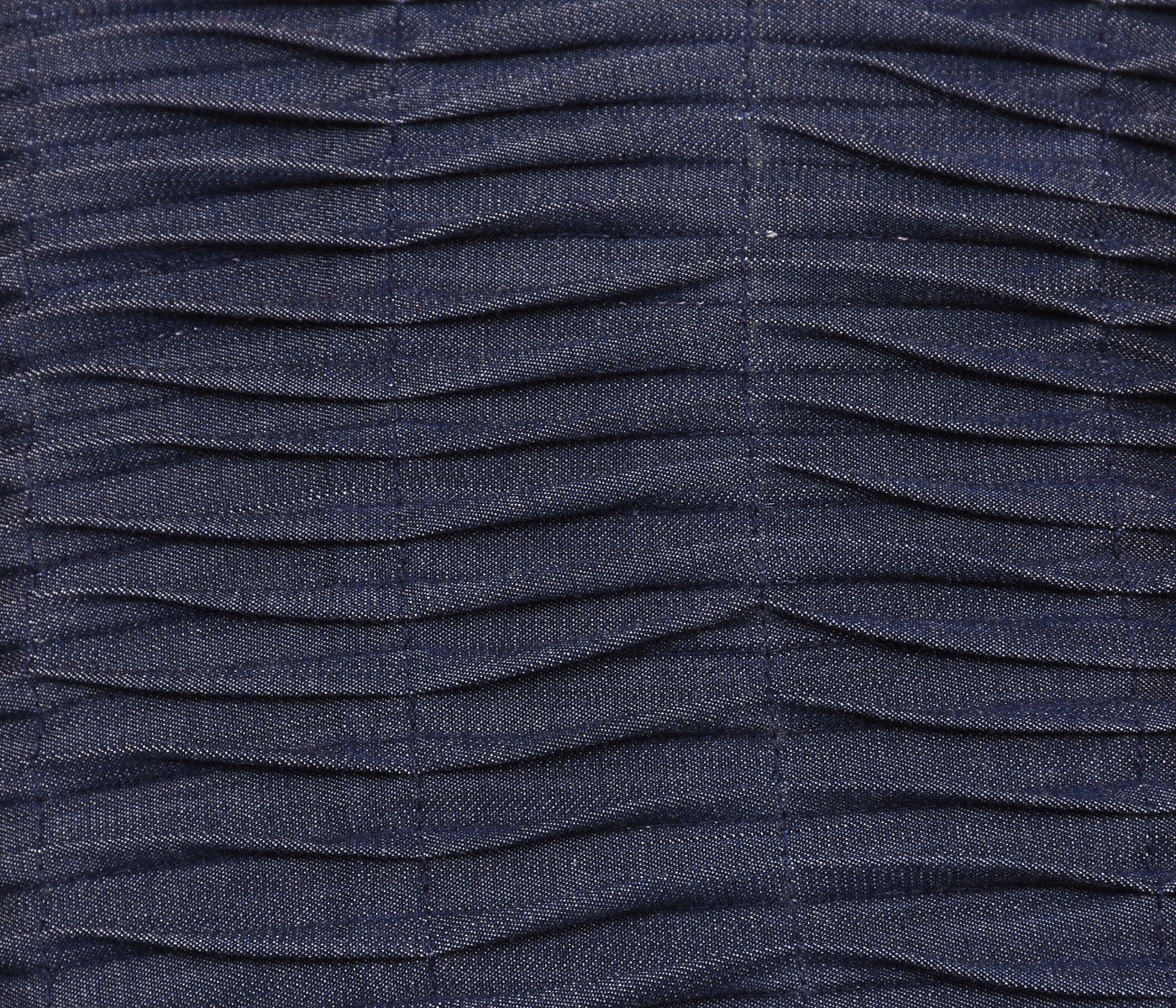 Denim Pleated Cushion Cover
