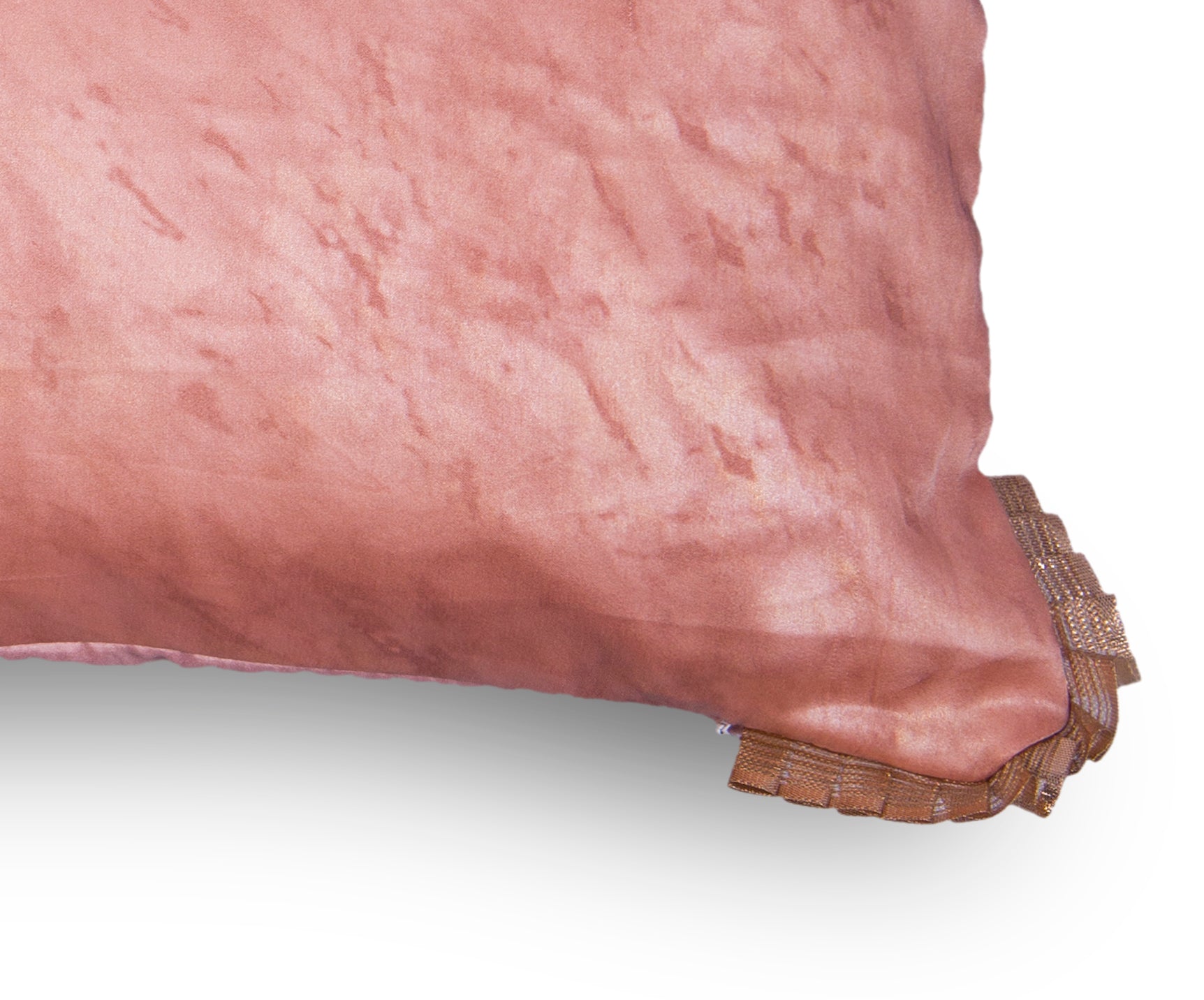 Pink lumbar corner lace cushion