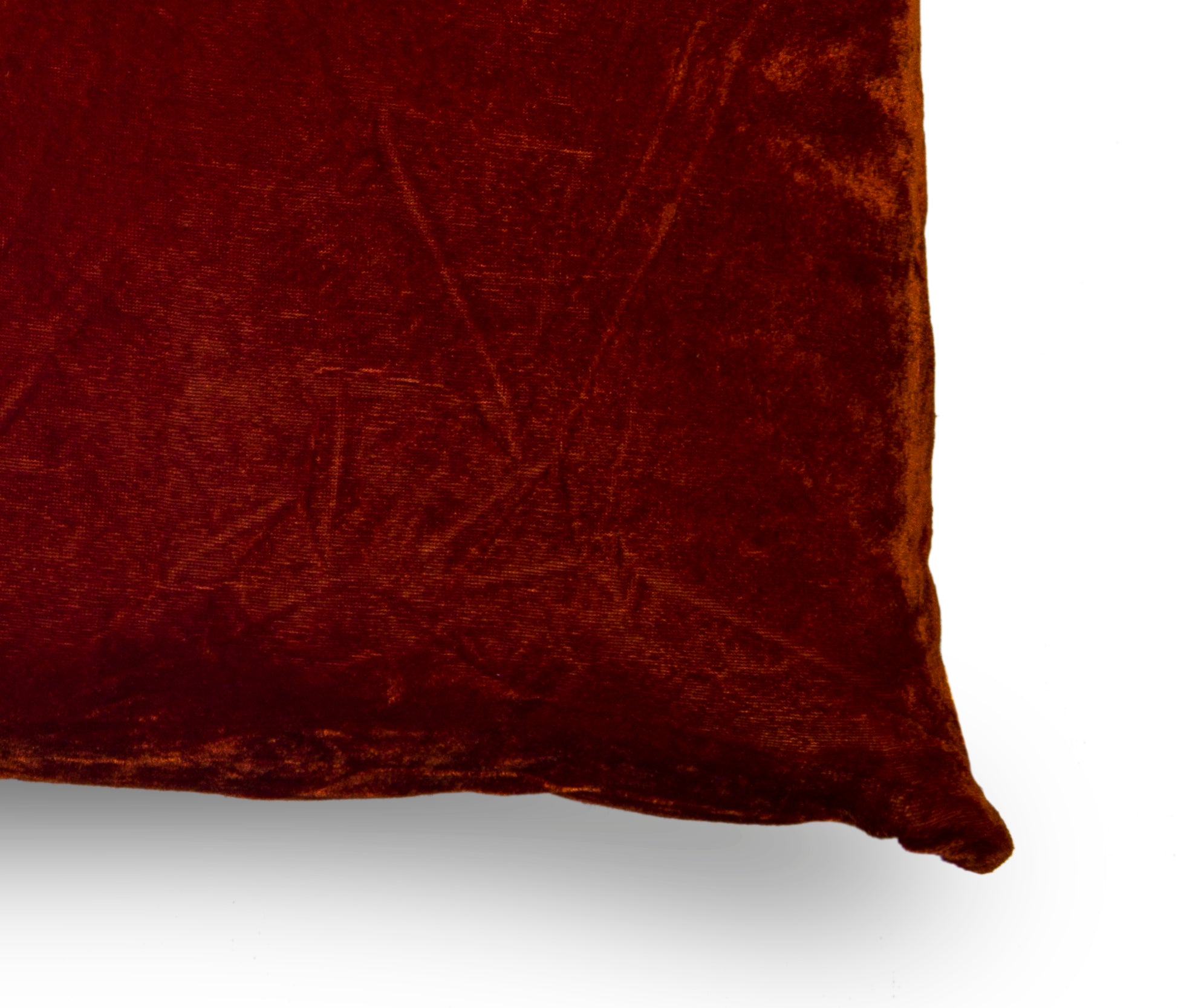 Rust hand dyed cushion