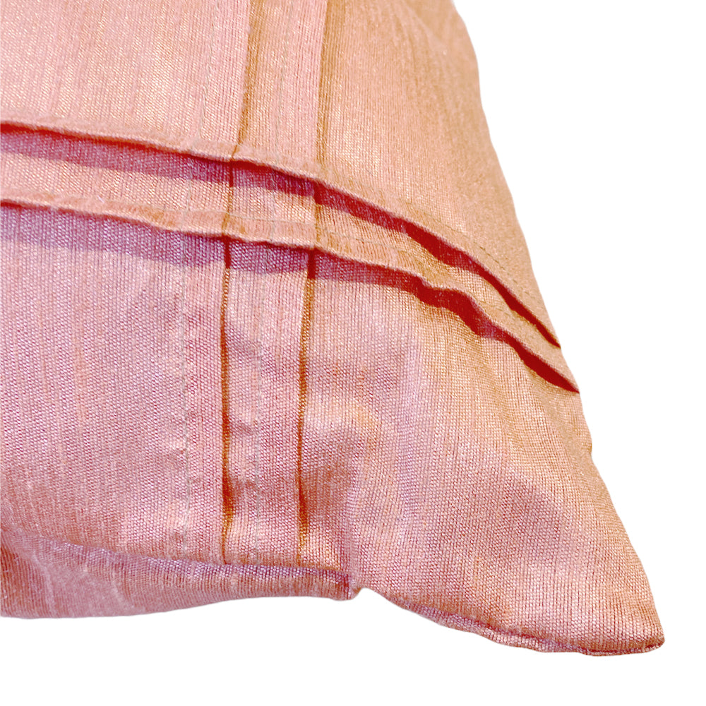 Peach basic pleated cushion