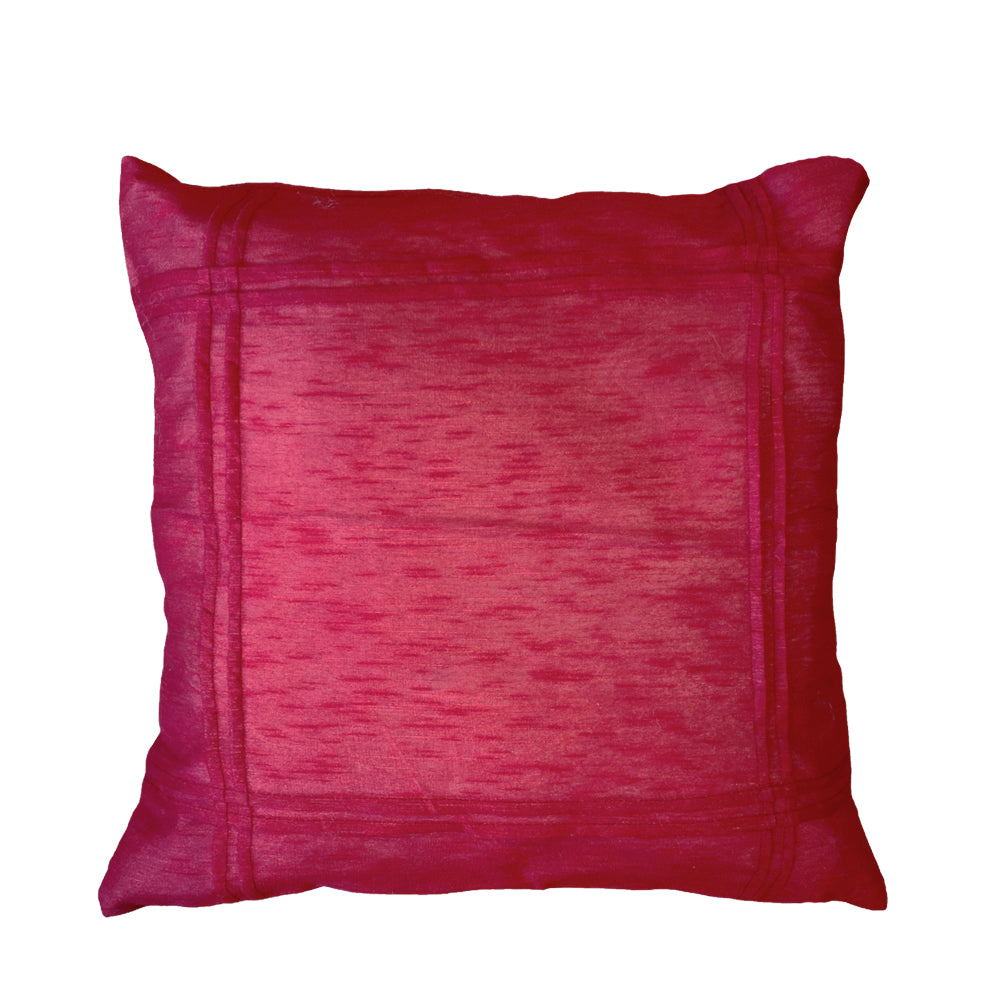 Crimson basic pleated cushion