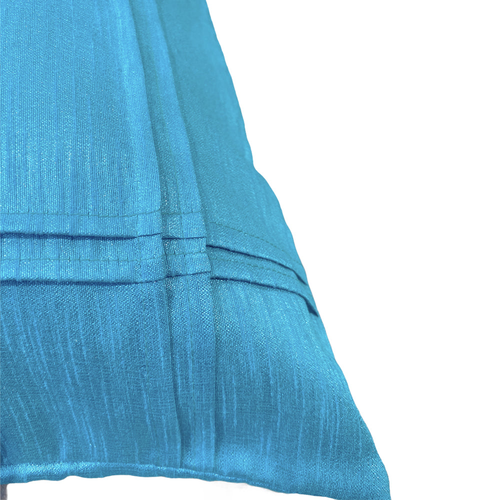 Sea green basic pleated cushion