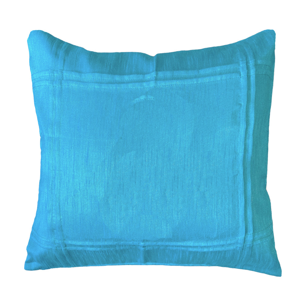 Sea green basic pleated cushion