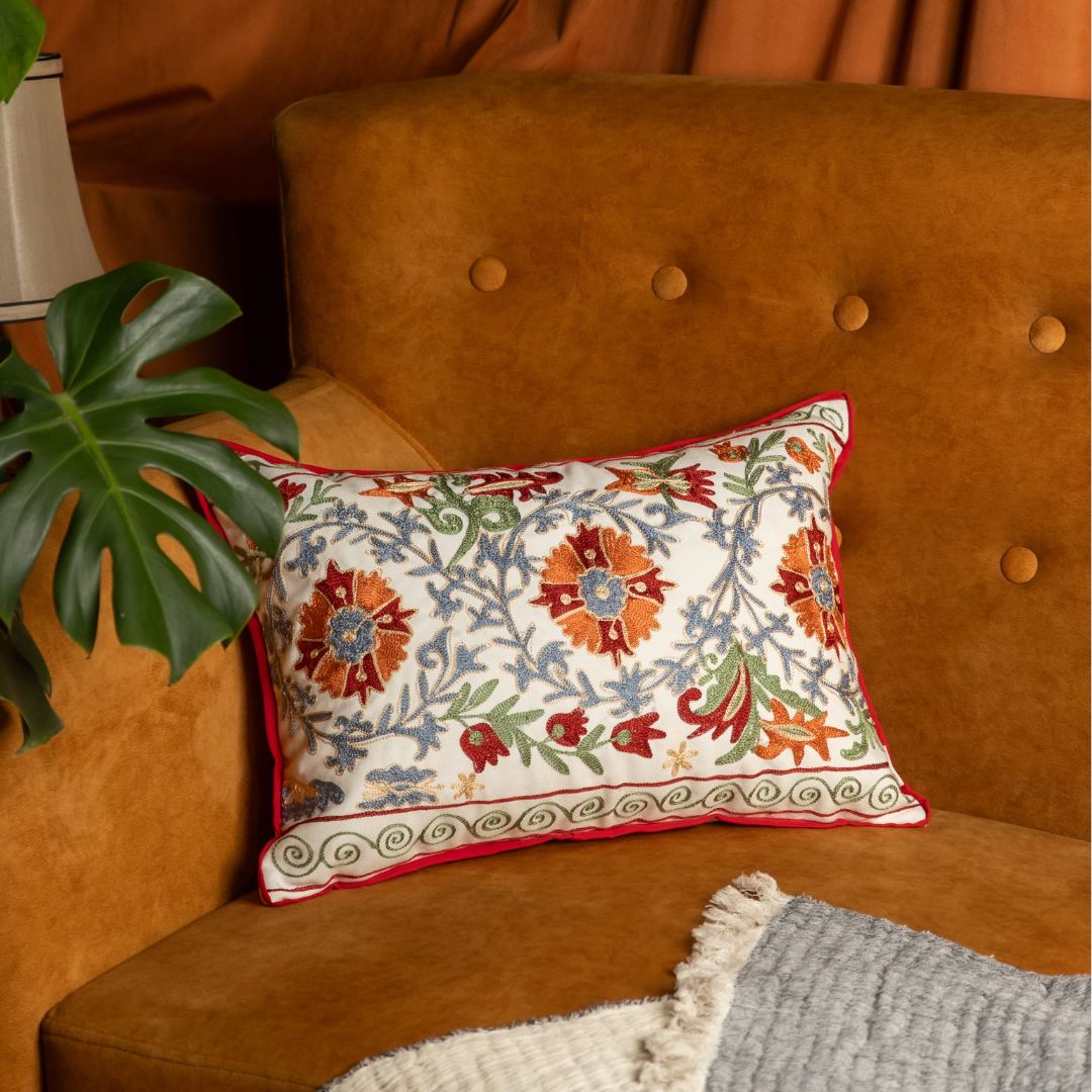 Nysa Embroidered Cushion Cover