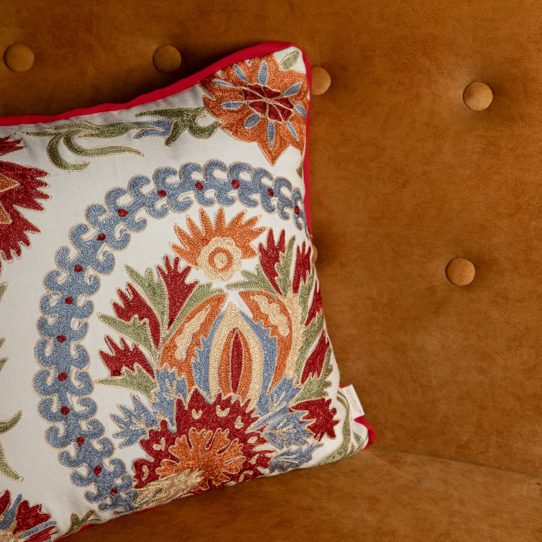 Florent Embroidered Cushion Cover