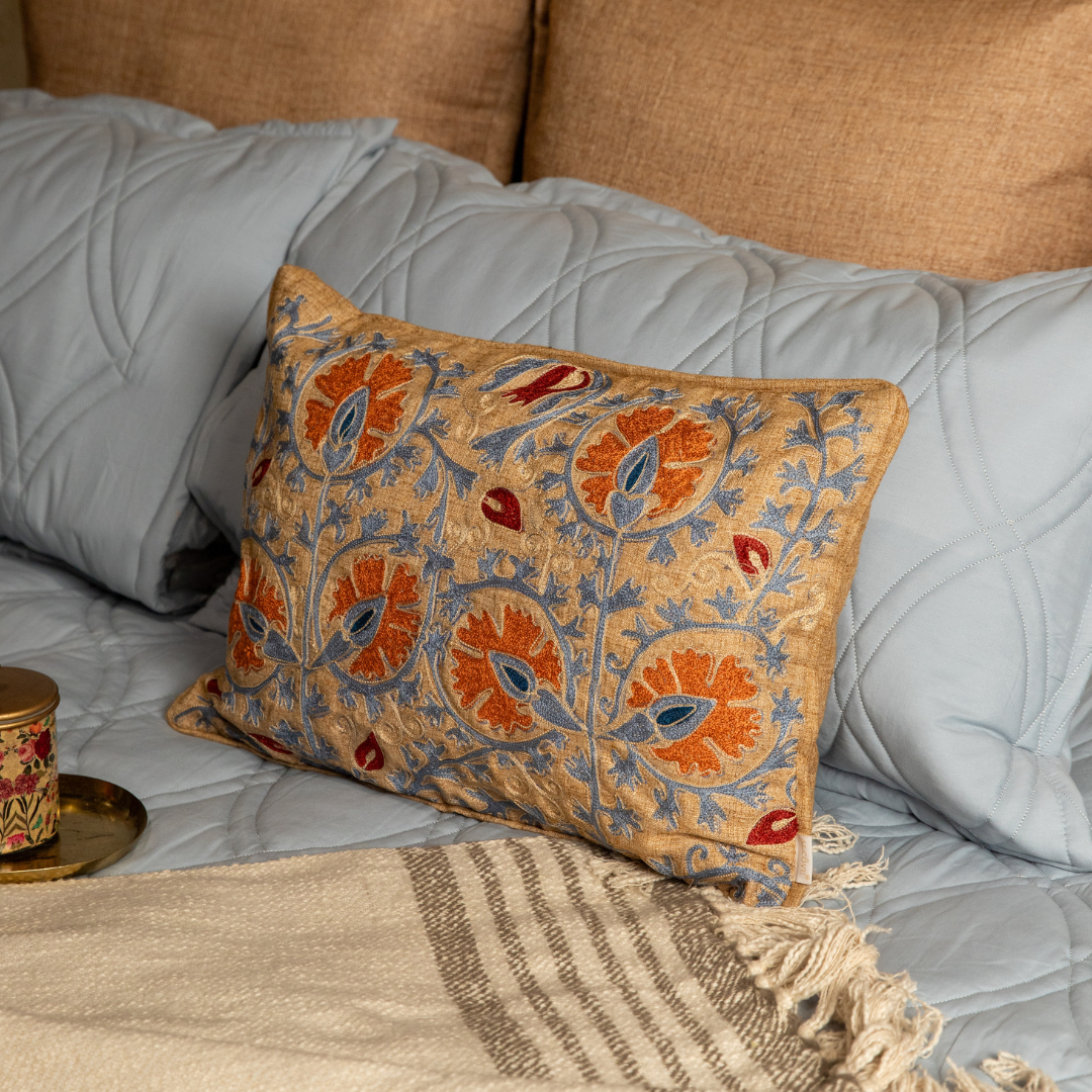 Tessella Embroidered Cushion Cover