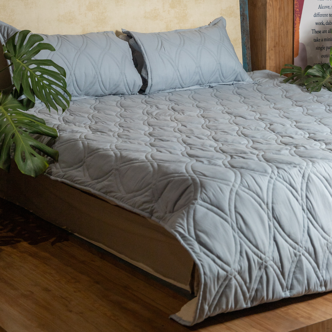 Sky Quilted Bedspread ( Set of 3 )
