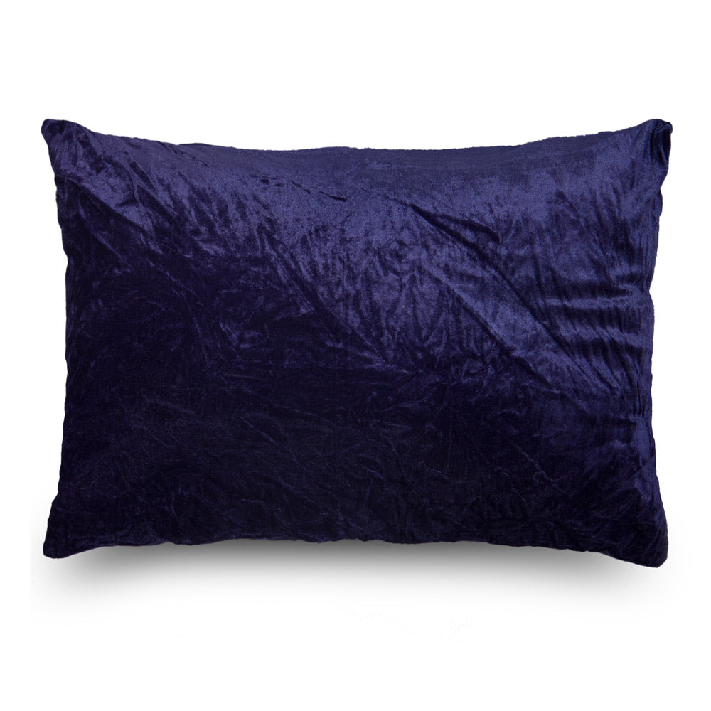 Midnight blue hand dyed cushion