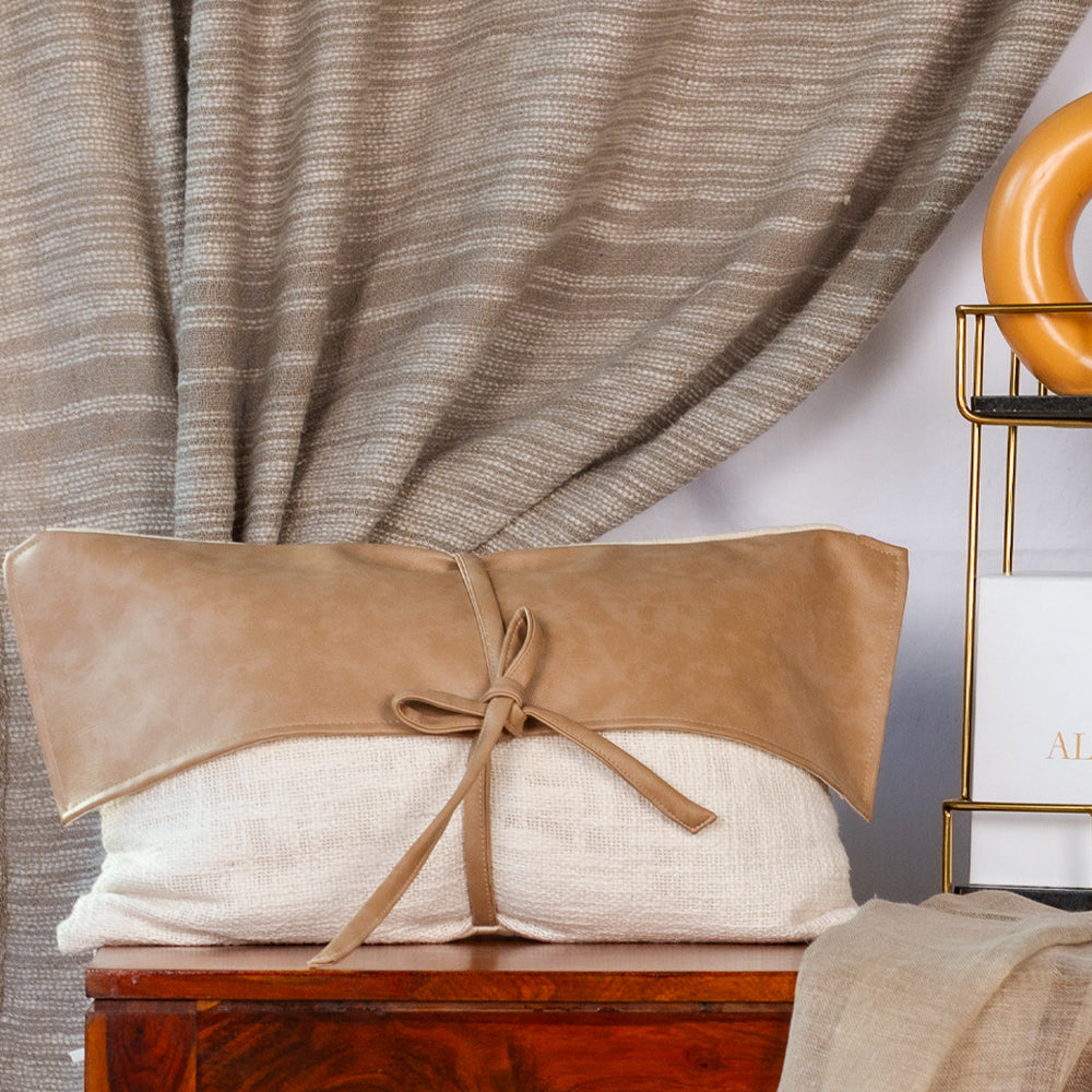 Mattie Flap Leatherette Cushion Cover