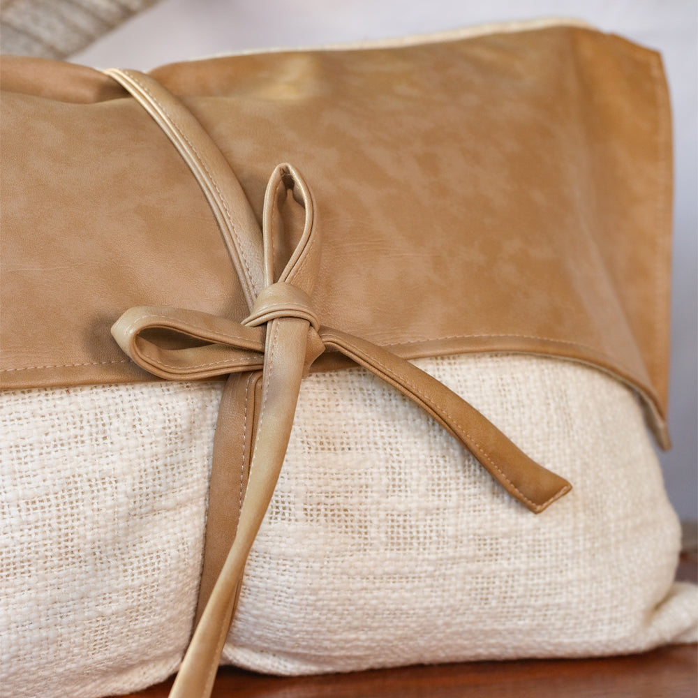 Mattie Flap Leatherette Cushion Cover