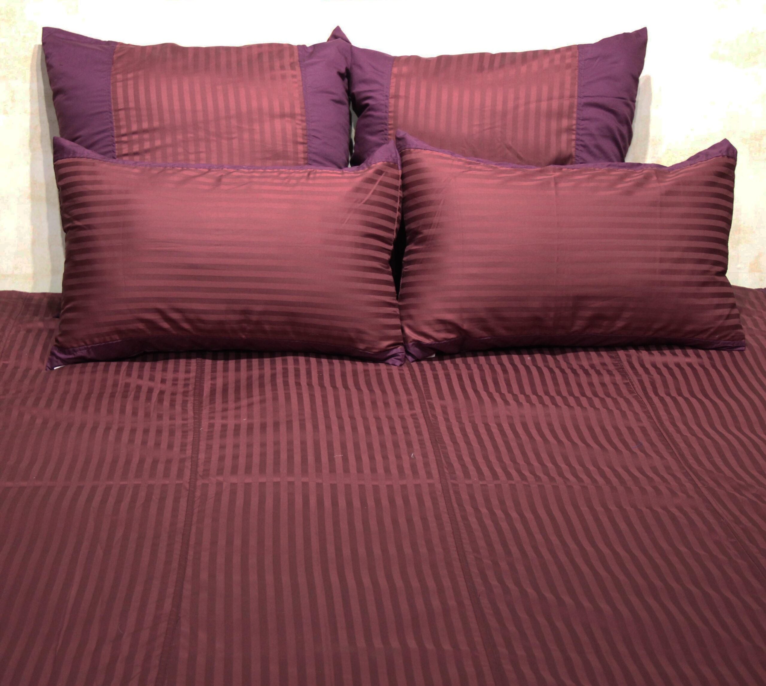 Cherry cotton satin two way bedspread (set of 5)