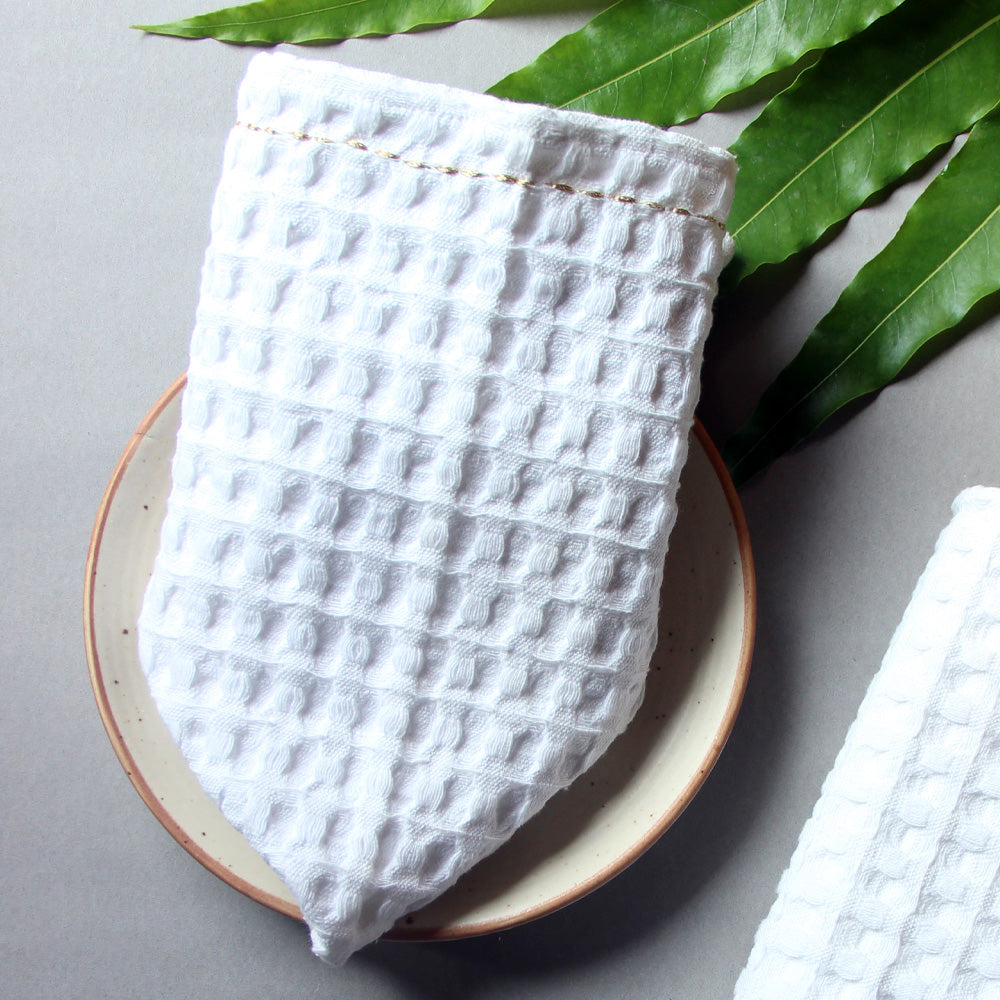 White Waffle Table Napkins (set of 2)