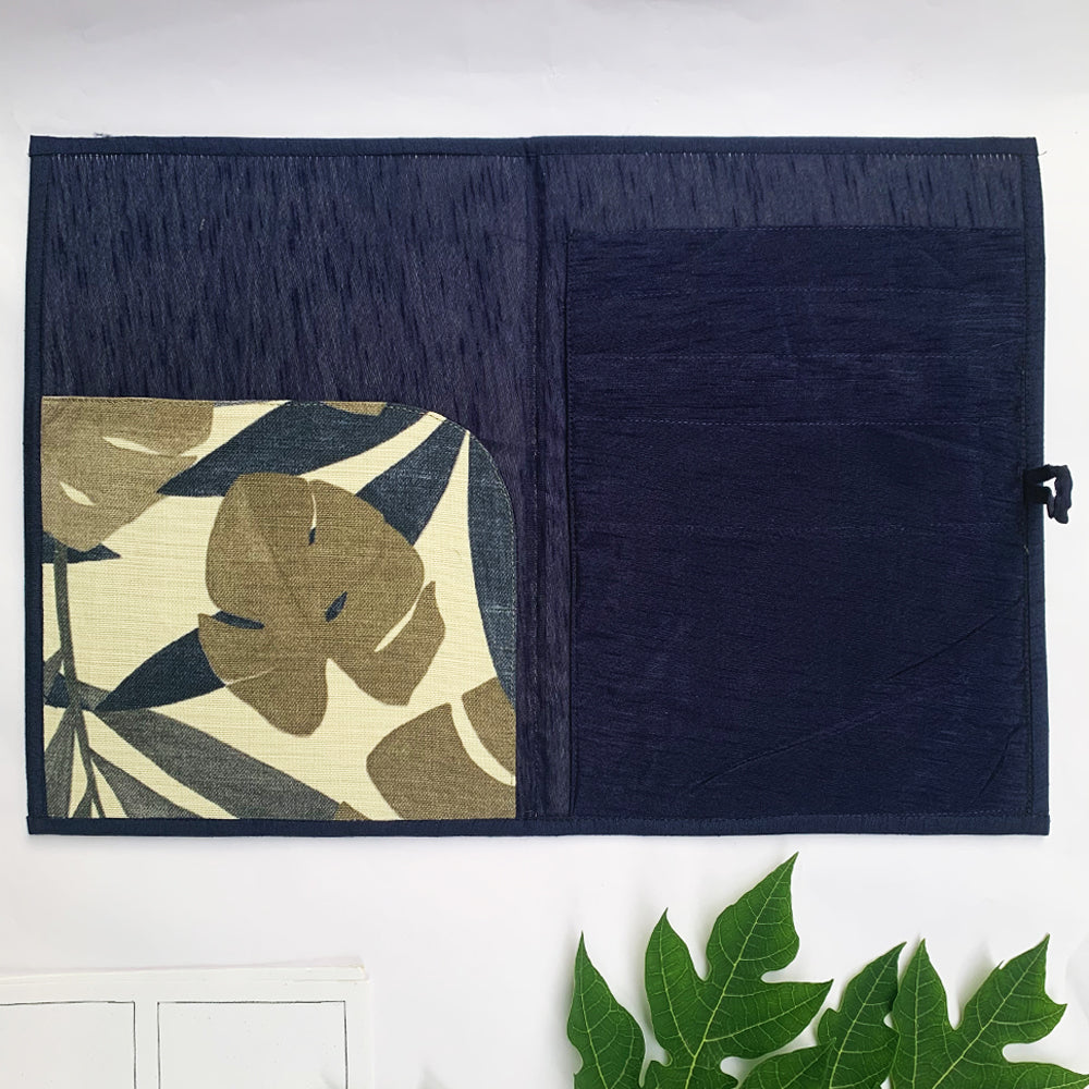 Indigo Jute file cover (A4 Size)