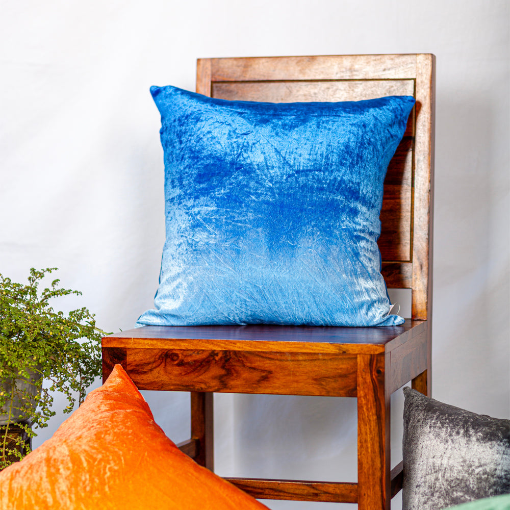 Blue ombre cushion cover