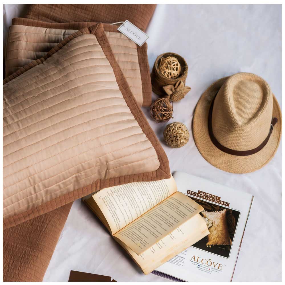 Almond Stripe Bedspread (Set Of 3)