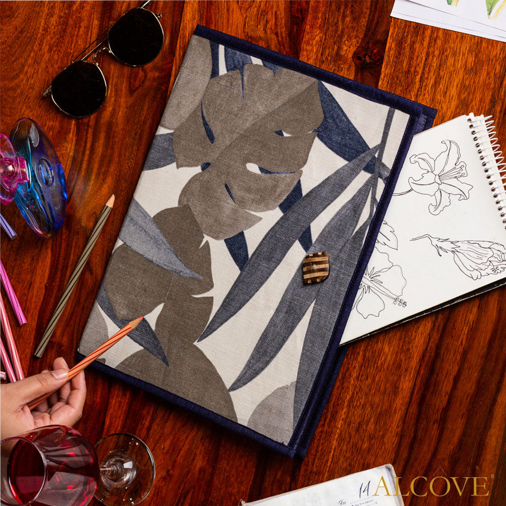 Indigo Jute file cover (A4 Size)