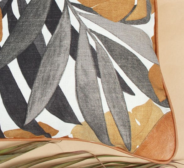 Ochre Jute Cushion Cover
