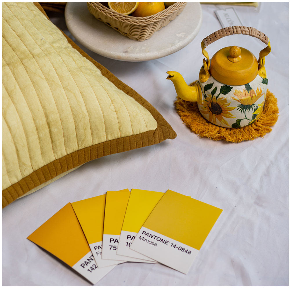 Ochre Bedspread (set of 3)