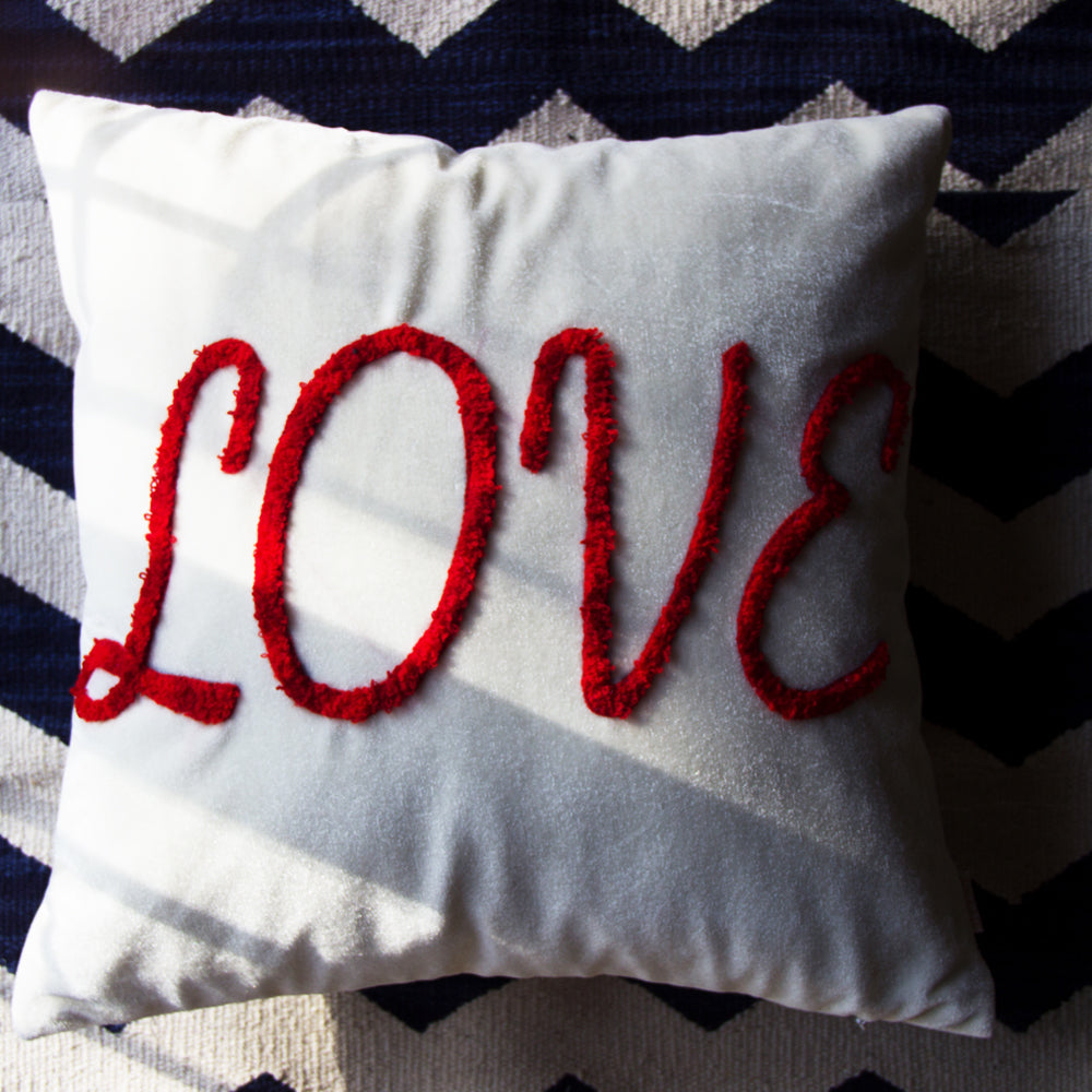 Calligraphy love cushion