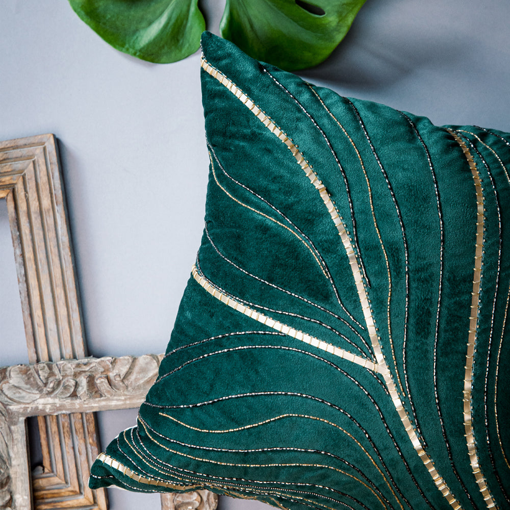 Emerald Marble Cushion Cover
