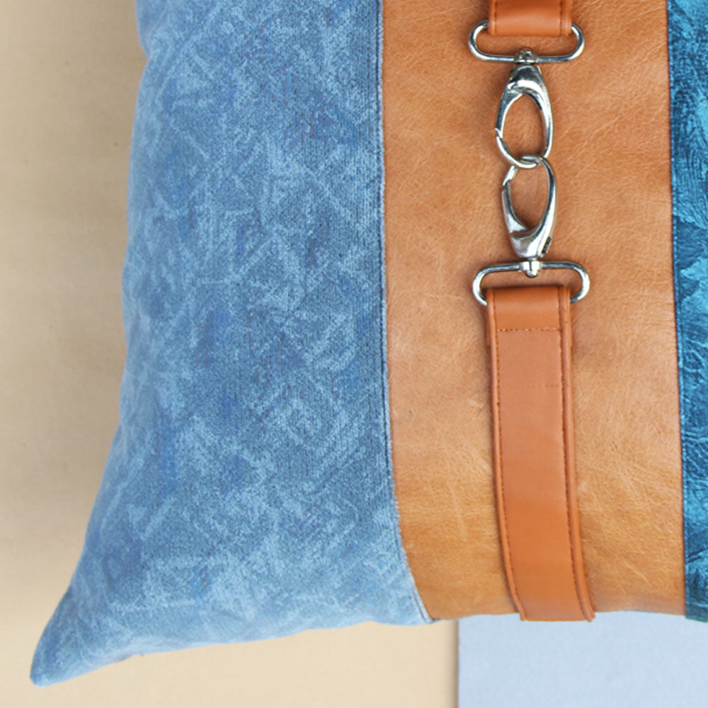 Marble belted cushion