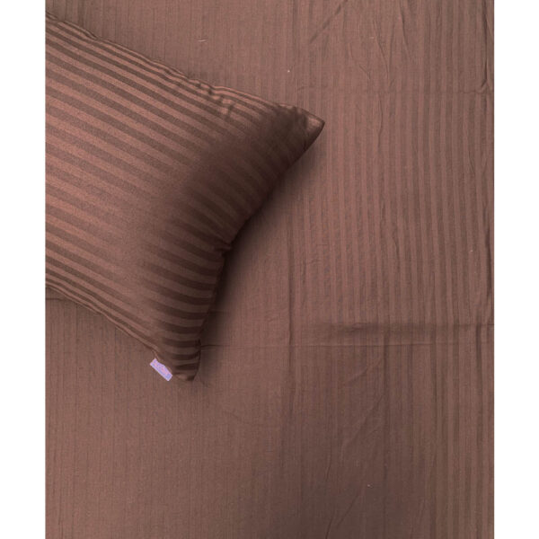 Coffee Basic Stripe Bedspread (set of 3)