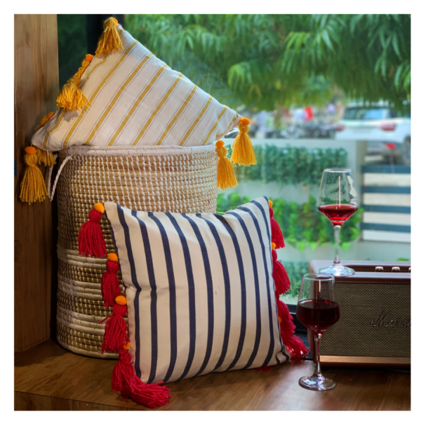 Blue Stripe Cushion Cover