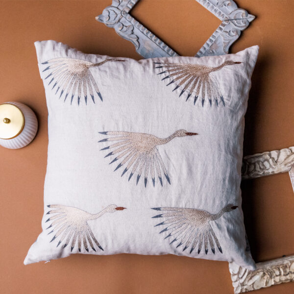 Swan Cushion Cover
