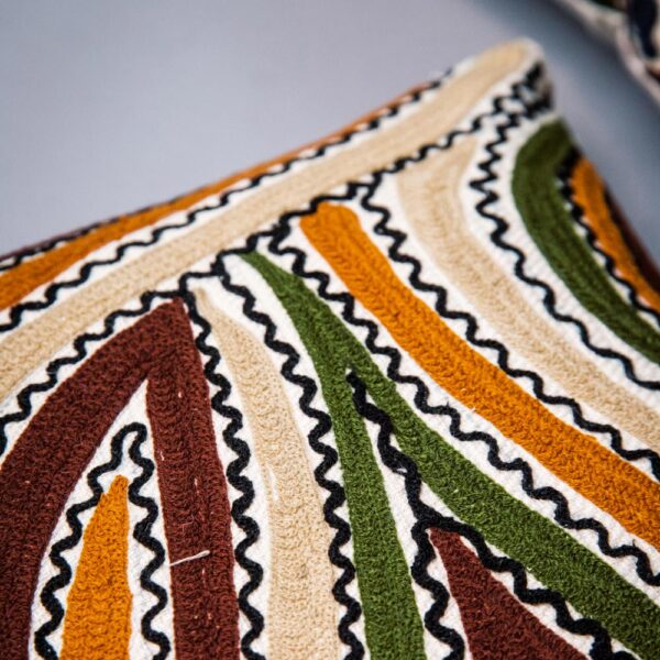 Rosewood Wave Cushion Cover